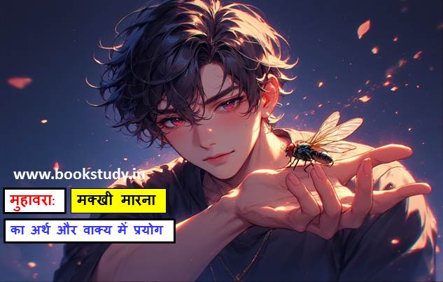मक्खी मारना मुहावरे का अर्थ और वाक्य मे प्रयोग