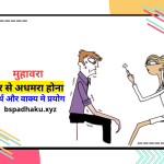 मुहावरा डर से अधमरा होना, अर्थ और वाक्य में प्रयोग