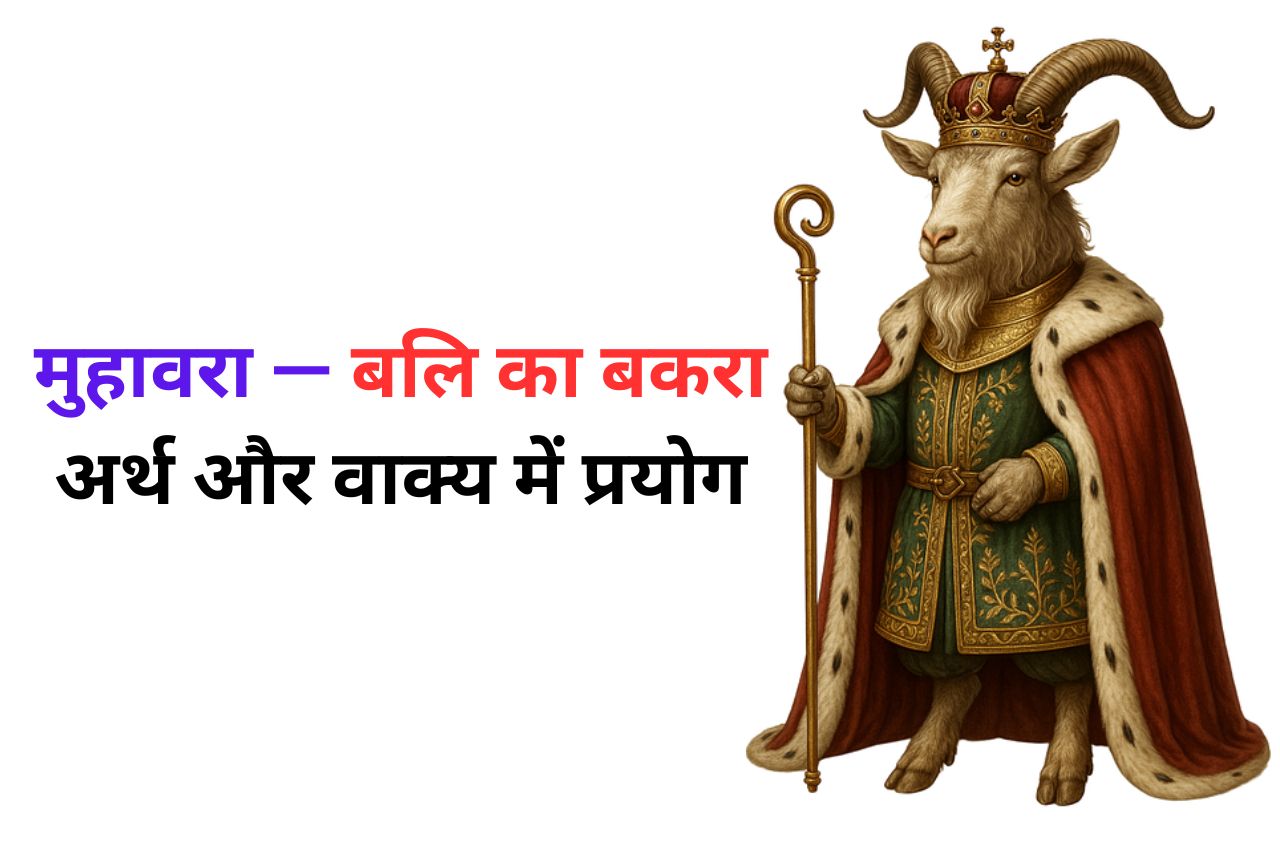 बलि का बकरा मुहावरे का अर्थ क्या होता है?