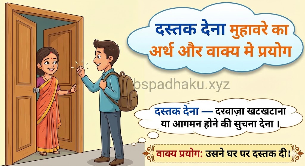 दस्तक देना मुहावरे का अर्थ क्या होता है