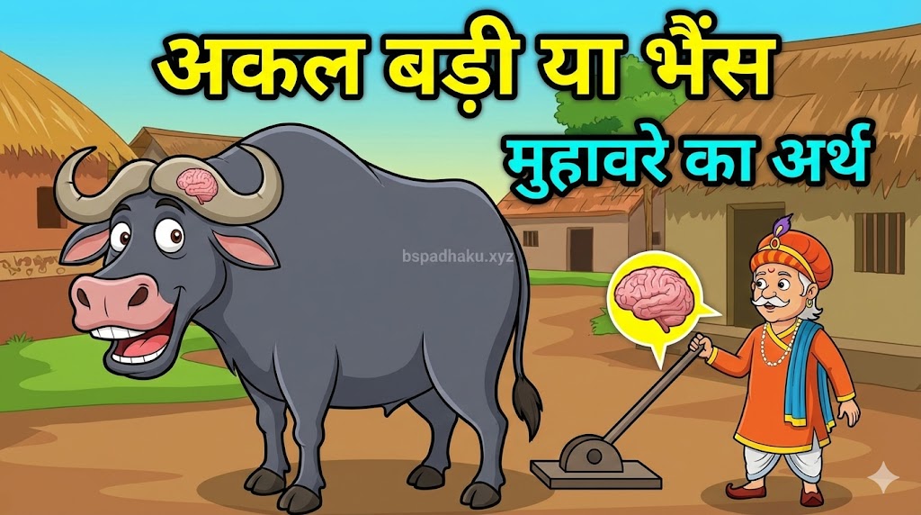 अकल बड़ी या भैंस का मतलब और वाक्य मे प्रयोग व निबंध
