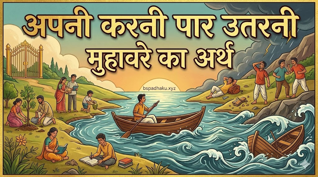 अपनी करनी पार उतरनी का मतलब और वाक्य में प्रयोग