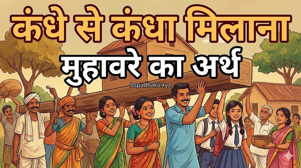 आइए समझाते है, कंधे से कंधा मिलाना का अर्थ व वाक्य मे प्रयोग व कहानी