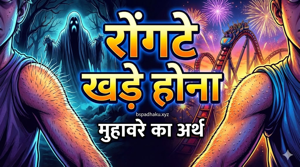 आओ समझें, रोंगटे खड़े होना का अर्थ और वाक्य मे प्रयोग