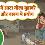 कंगाली में आटा गीला  मुहावरे का अर्थ क्या होता है