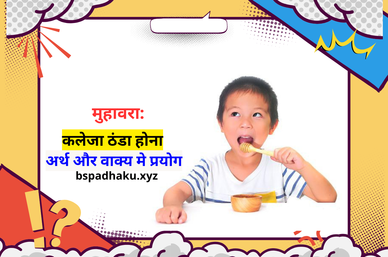 कलेजा ठंडा होना मुहावरे का अर्थ और वाक्य मे प्रयोग