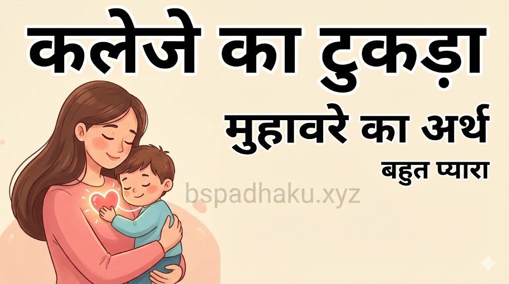 कलेजे का टुकड़ा का अर्थ और वाक्य मे प्रयोग व कहानी