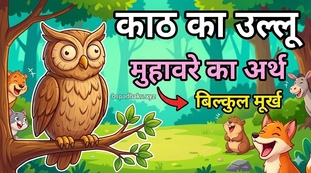 काठ का उल्लू मुहावरे का मतलब व कहानी और वाक्य मे प्रयोग