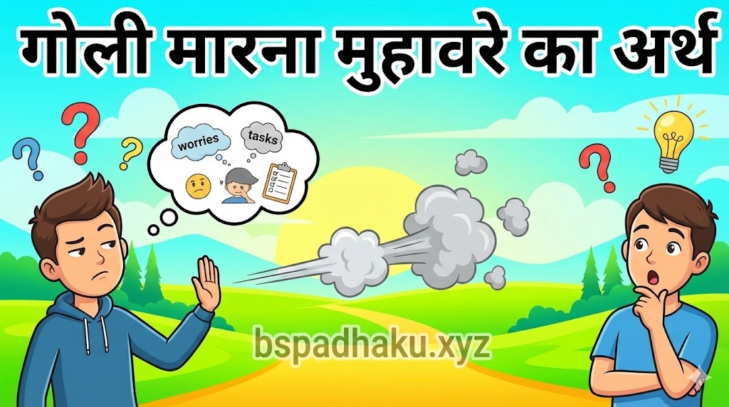 गोली मारना मुहावरा का मतलब और वाक्य मे प्रयोग