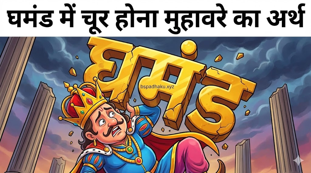 घमंड में चूर होना का अर्थ और वाक्य मे प्रयोग