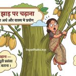 चने के झाड़ पर चढ़ाना  मुहावरे का अर्थ क्या होता है