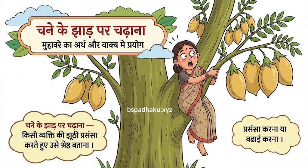 चने के झाड़ पर चढ़ाना मुहावरे का अर्थ क्या होता है