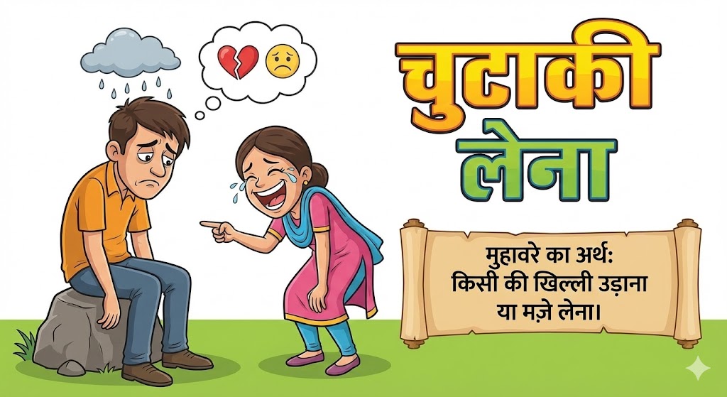 चुटकी लेना  मुहावरे का अर्थ क्या होता है?