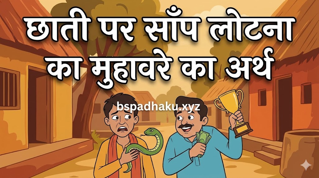 छाती पर साँप लोटना मुहावरे का अर्थ और वाक्य मे प्रयोग idioms meaning in hindi