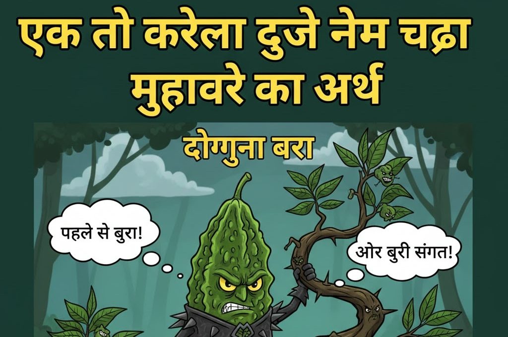 जंगल में मोर नाचा, किसने देखा का मतलब और वाक्य मे प्रयोग
