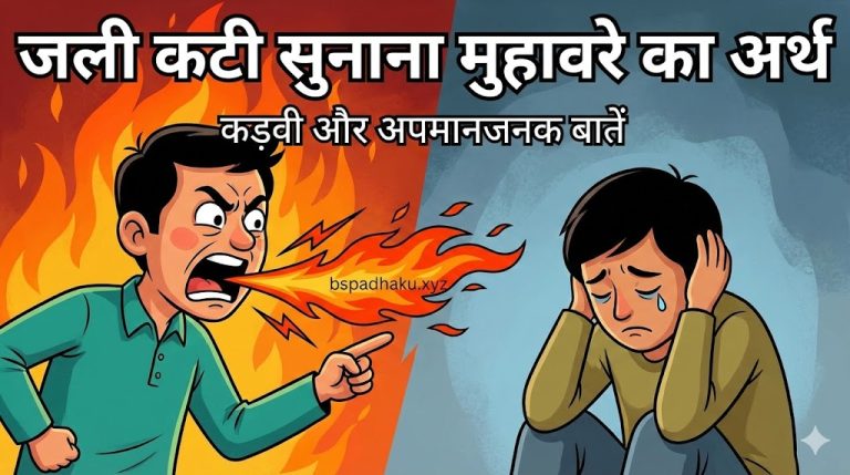 जली कटी सुनाना मुहावरे का मतलब और वाक्य मे प्रयोग व कहानी