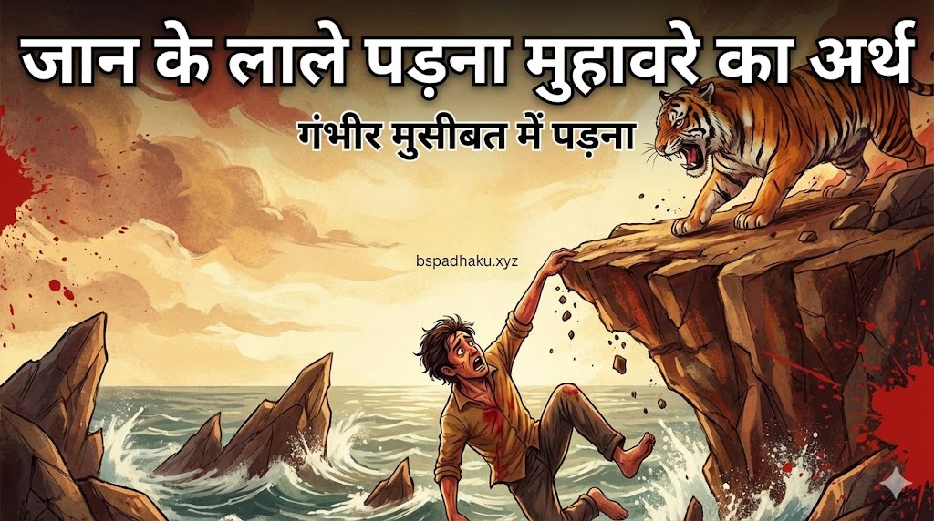 जान के लाले पड़ना का अर्थ और वाक्य मे प्रयोग