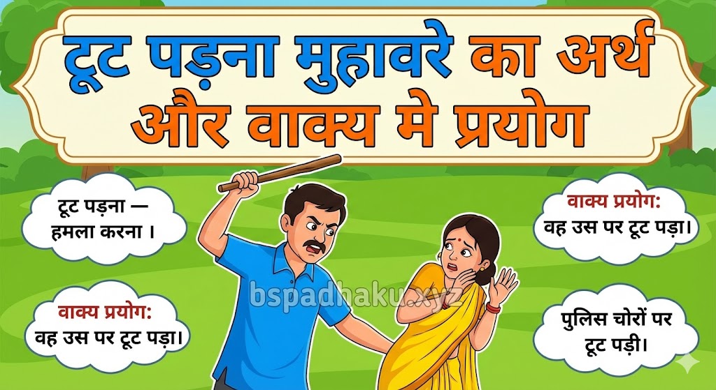 टूट पड़ना मुहावरे का अर्थ क्या होता है