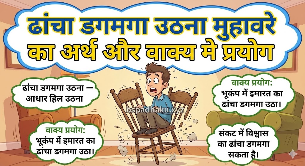 ढांचा डगमगा उठना मुहावरे का अर्थ क्या होता है