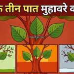 ढाक के तीन पात मुहावरे का अर्थ और वाक्य मे प्रायोग व कहानी