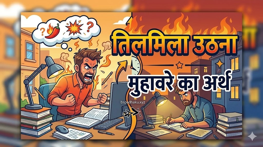 तिलमिला उठना मुहावरे का मतलब व वाक्य मे प्रयोग व निबंध