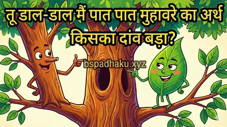तू डाल-डाल मैं पात पात मुहावरे का अर्थ और वाक्य व कहानी