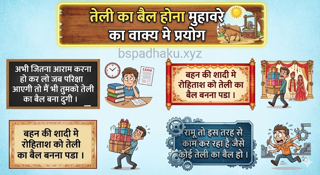 तेली का बैल होना मुहावरे को कैसे समझे