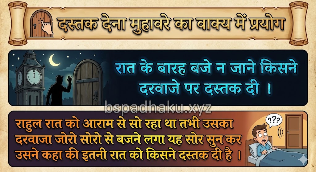 दस्तक देना मुहावरे का वाक्य में प्रयोग