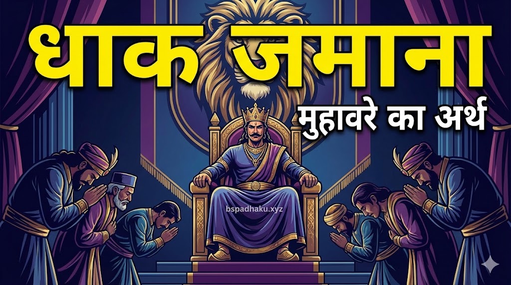 धाक जमाना मुहावरे का मतलब और वाक्य मे प्रयोग