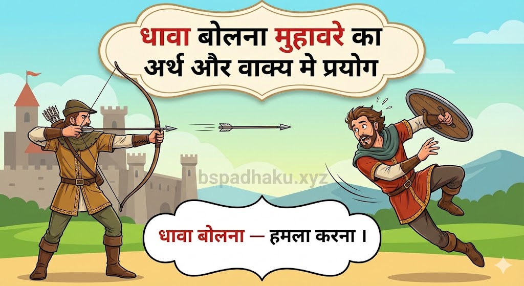 धावा बोलना मुहावरे का अर्थ और वाक्य में प्रयोग