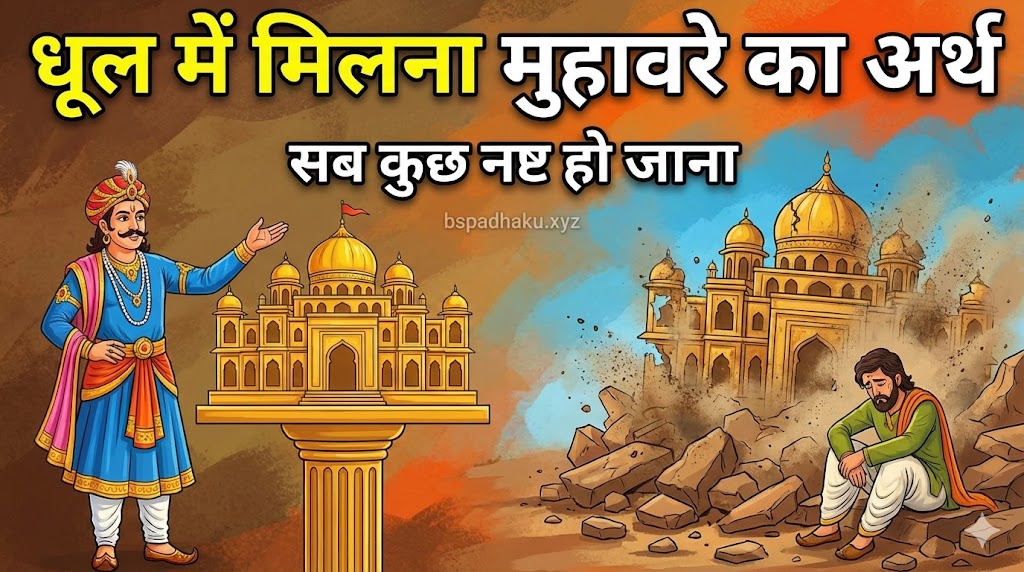 धूल में मिलना मुहावरे का अर्थ और वाक्य मे प्रयोग