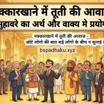 नक्कारखाने में तूती की आवाज मुहावरे का अर्थ क्या होता है