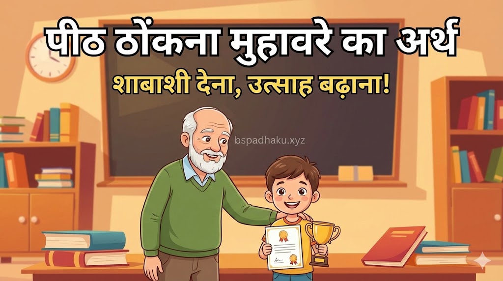 पीठ ठोंकना मुहावरे का अर्थ और वाक्य मे प्रयोग