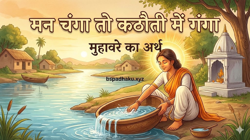 मन चंगा तो कठौती में गंगा का अर्थ और वाक्य व कहानी