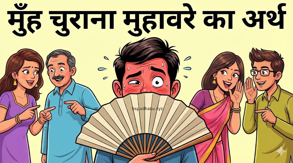 मैं समझाता हूं आपको, मुँह चुराना का अर्थ और वाक्य मे प्रयोग व कहानी