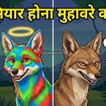 रंगा सियार होना मुहावरे का अर्थ और वाक्य मे प्रयोग idiom meaning in hindi