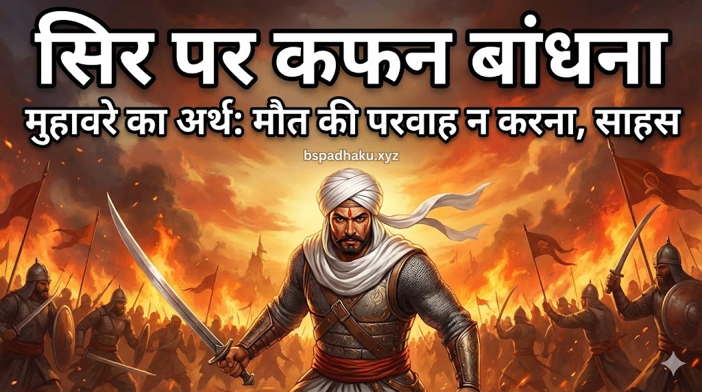 सिर पर कफन बांधना का मतलब और वाक्य मे प्रयोग व कहानी