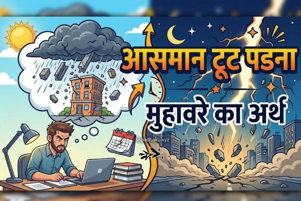 ‌‌‌आसमान टूट पडना मुहावरे का मतलब, वाक्य व कहानी