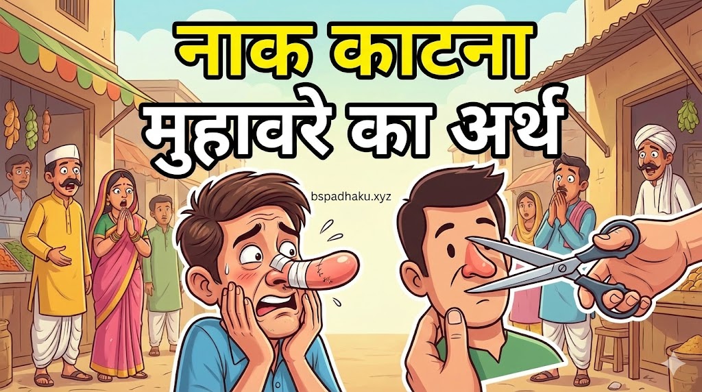 ‌‌‌नाक काटना मुहावरे का अर्थ और वाक्य मे प्रयोग व कहानी