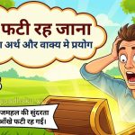 आँखे फटी रह जाना  मुहावरे का अर्थ क्या होता है