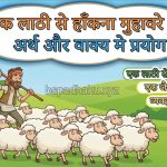 एक लाठी से हाँकना  मुहावरे का अर्थ क्या होता है