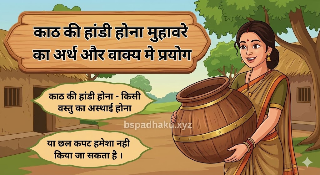 काठ की हांडी होना का अर्थ और वाक्य में प्रयोग