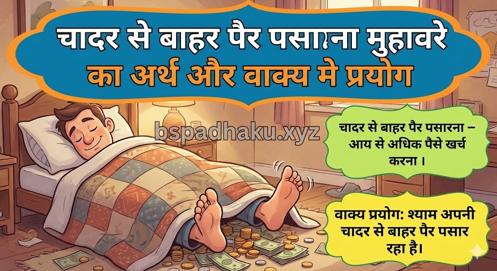 चादर से बाहर पैर पसारना मुहावरे का अर्थ क्या होता है