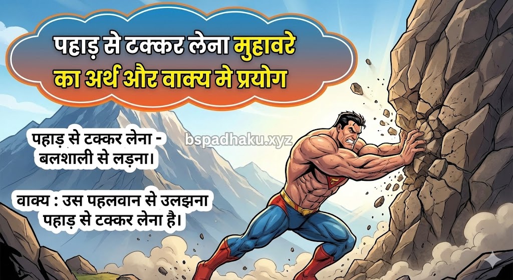 पहाड़ से टक्कर लेना मुहावरे का अर्थ क्या होता है