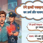 रंगे हाथों पकड़ना मुहावरे का अर्थ क्या होता है