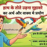 हाथ के तोते उड़ना मुहावरे का अर्थ क्या होता है