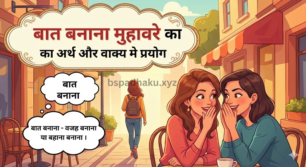 ‌‌‌बात बनाना  मुहावरे का अर्थ क्या होता है