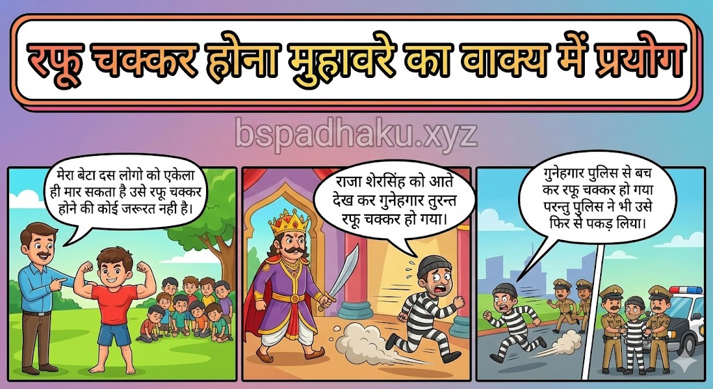 ‌‌‌रफू चक्कर होना मुहावरे का वाक्य में प्रयोग rafoo chakkar hona muhavare ka vakya me prayog