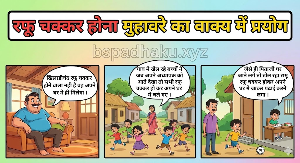 ‌‌‌रफू चक्कर होना मुहावरे का वाक्य में प्रयोग rafoo chakkar hona muhavare ka vakya me prayog