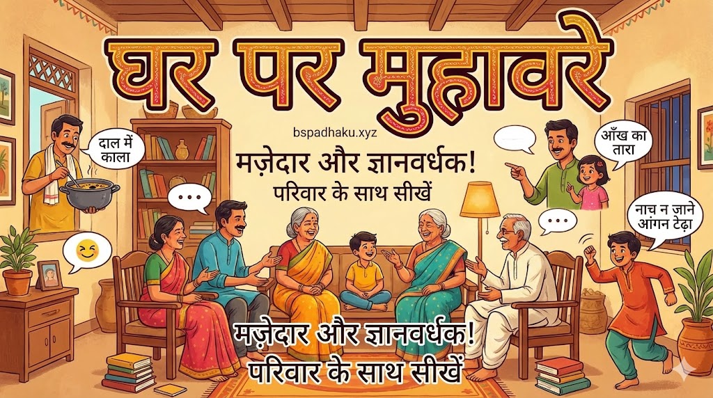 घर पर मुहावरे ghar par muhavare